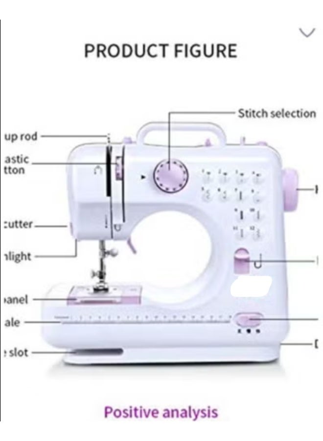 MACEST Compact Electric Household Sewing Machine – Tabletop Sewing Machine for Home Garment Stitching - Image 2